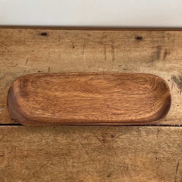 Pacific Merchants Acaciaware Wood Tray Catchall - Picture 2 of 10